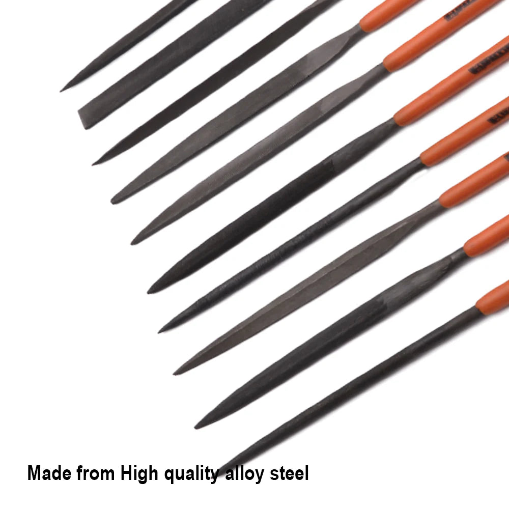 HARDEN 610622 10-Piece Professional Needle File Set